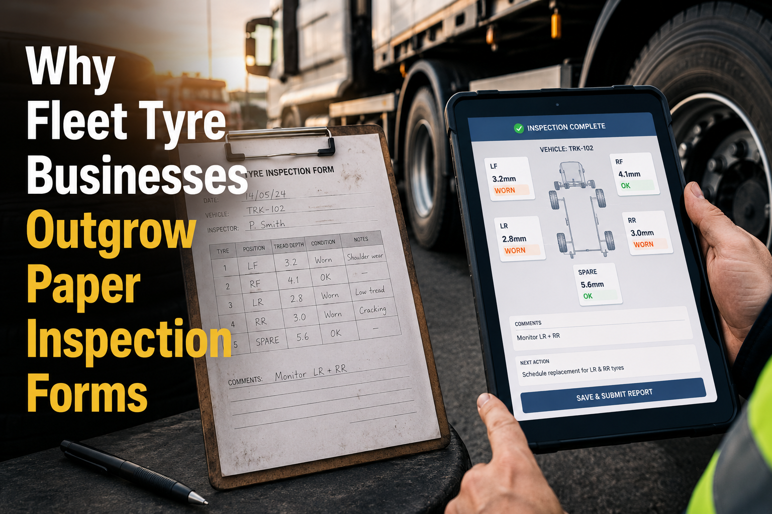 Why Fleet Tyre Businesses Outgrow Paper Inspection Forms